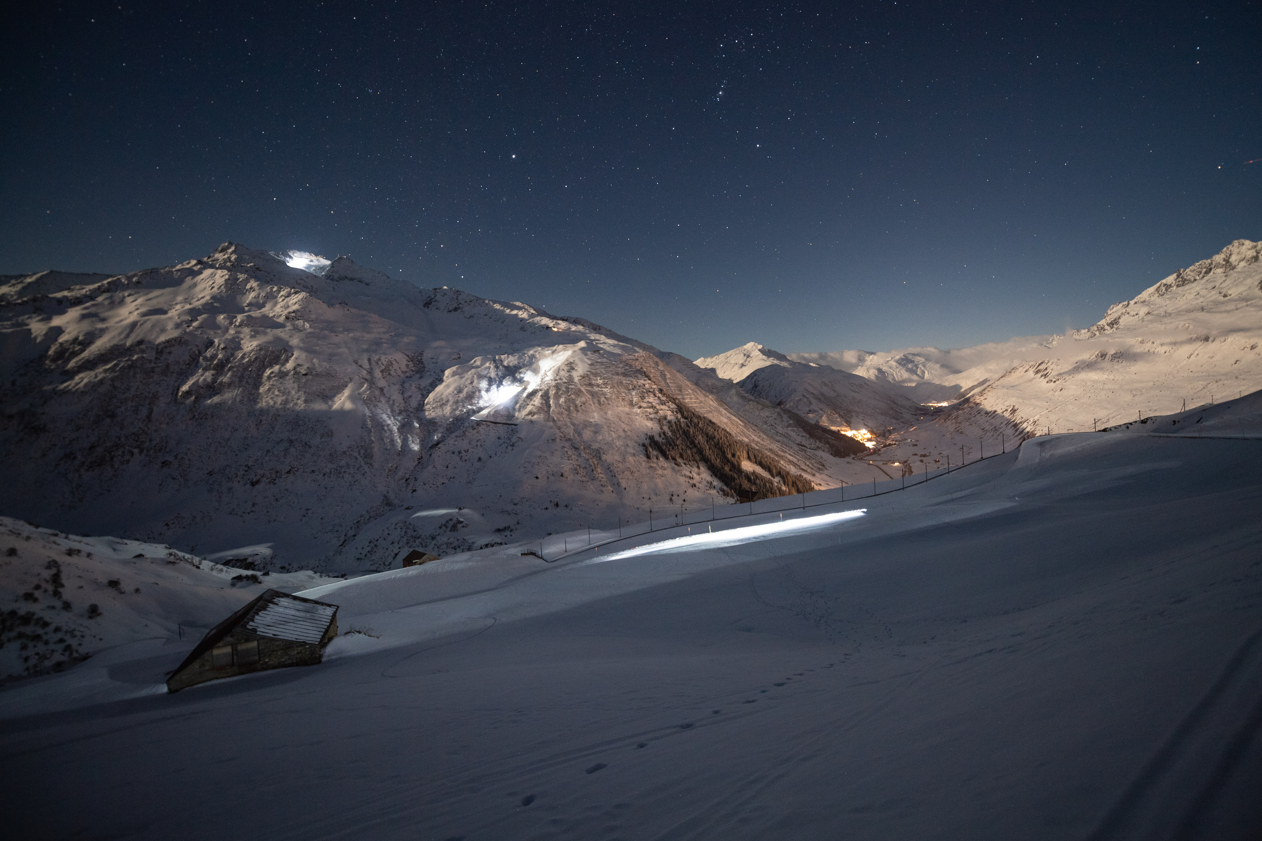 mys-Night sledding Nätschen -Nachtschlitteln