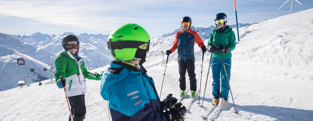 Winter Familie Skifahren Winter Familie Skifahren