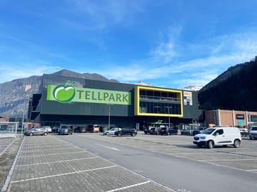 mys-Shoppingcenter Tellpark-Shoppingcenter Tellpark von aussen Shoppingcenter Tellpark