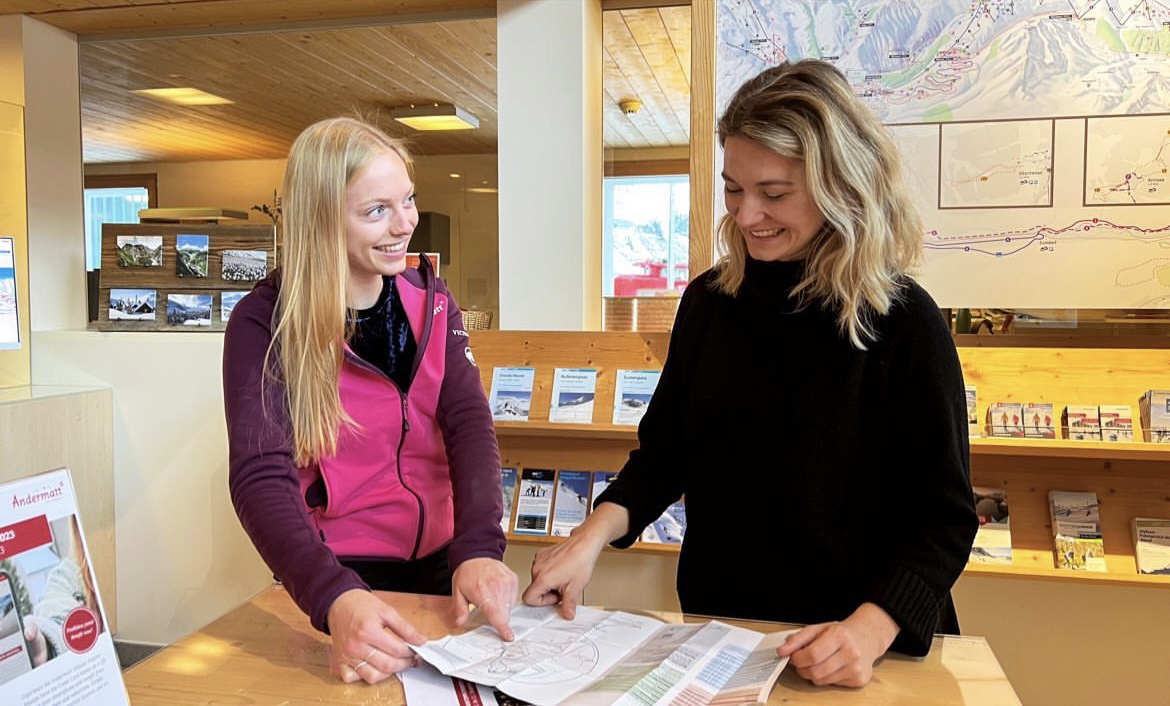 mys-Tourist Information Andermatt Holiday Region-Beratung in der Tourist Information Andermatt
