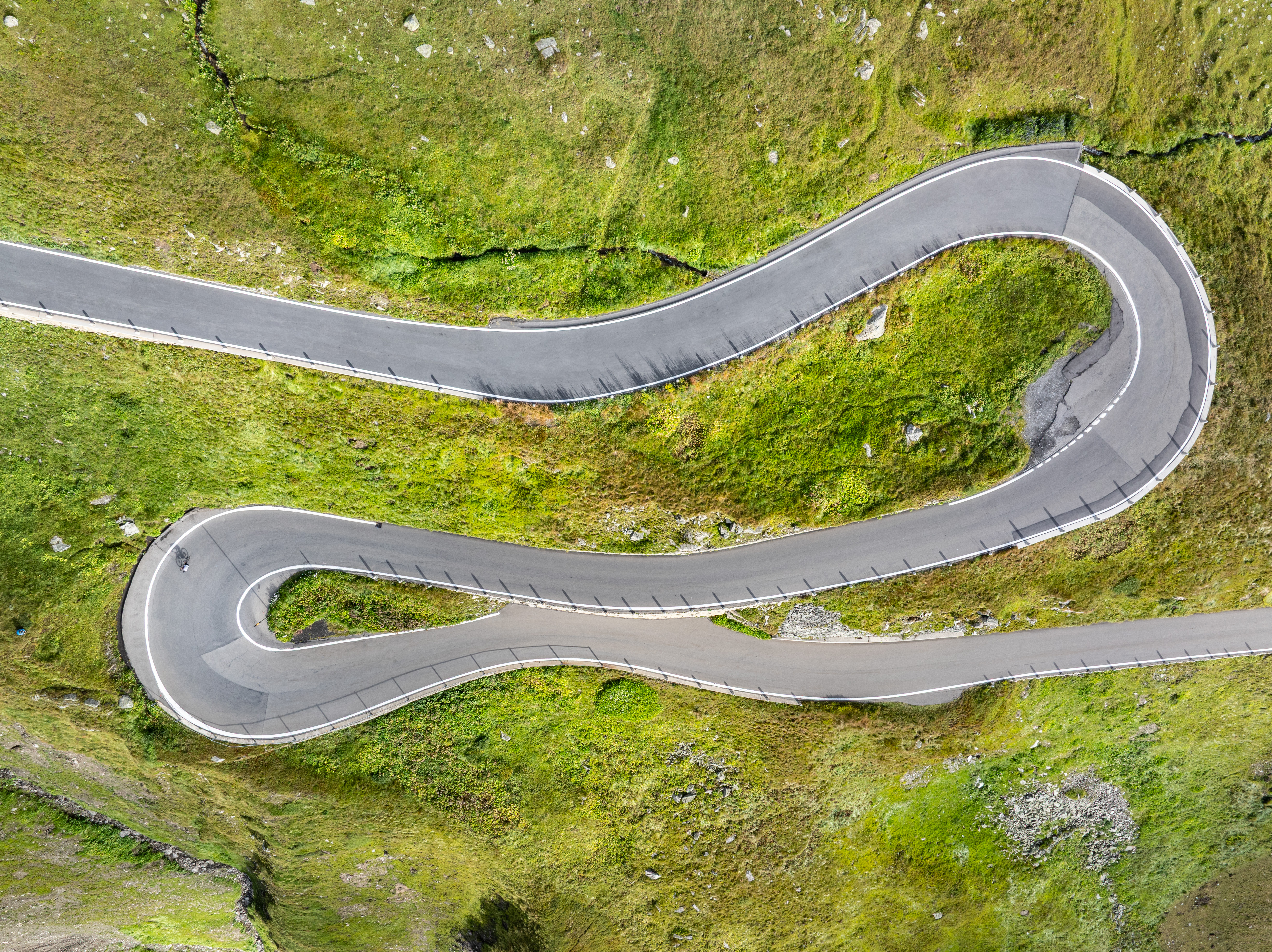 A bird's eye view of the Furka Pass