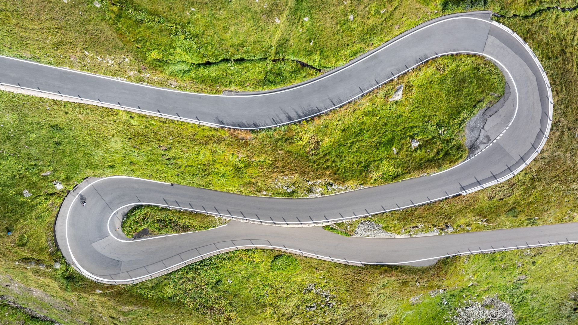 A bird's eye view of the Furka Pass
