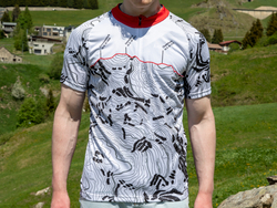 mys-Maglietta da bici senza logo sul petto-Bikeshirt
