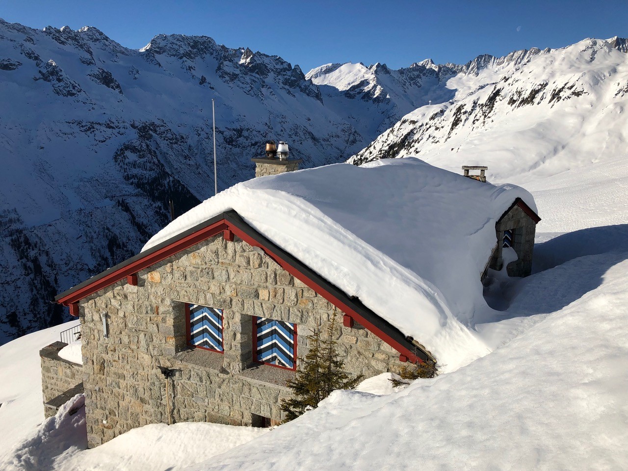 Salbithütte im Winter