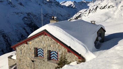 Salbithütte im Winter