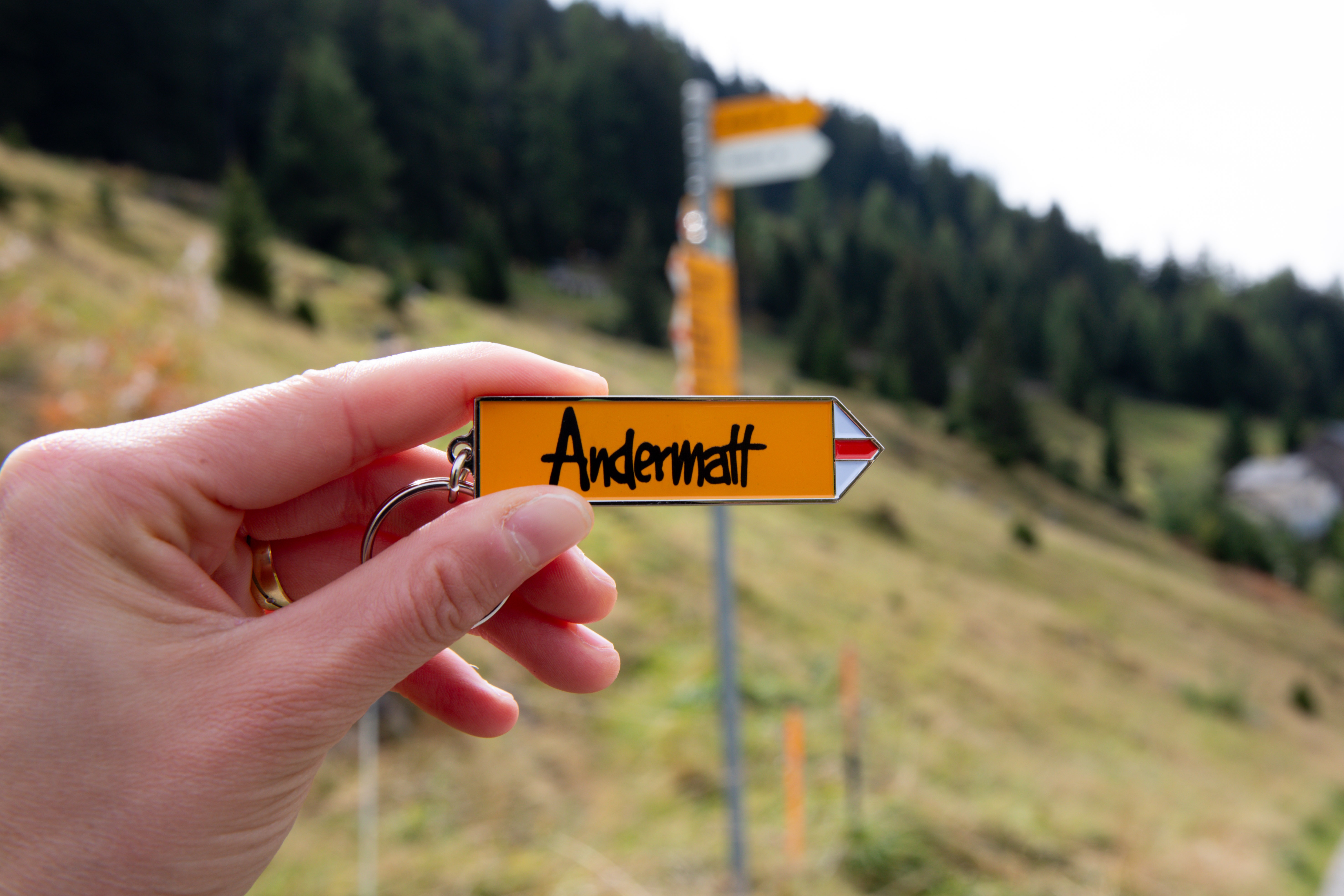 mys-Porte-clés-Schlüsselanhänger Vorderseite mit Andermatt