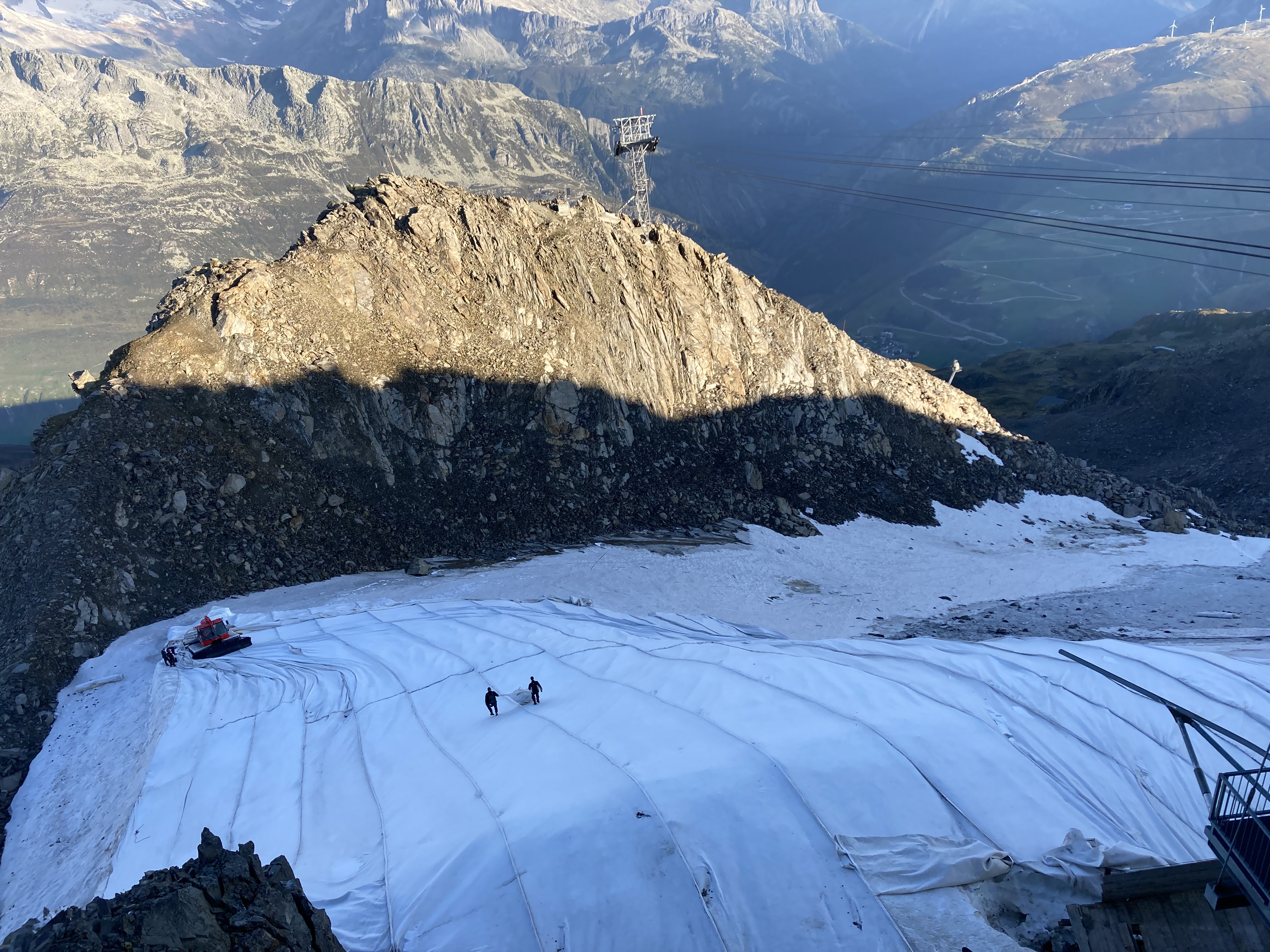 Gletscherabdeckung Snowfarming