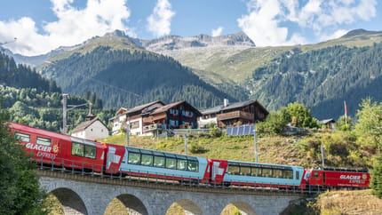 Glacier Express in Segnas