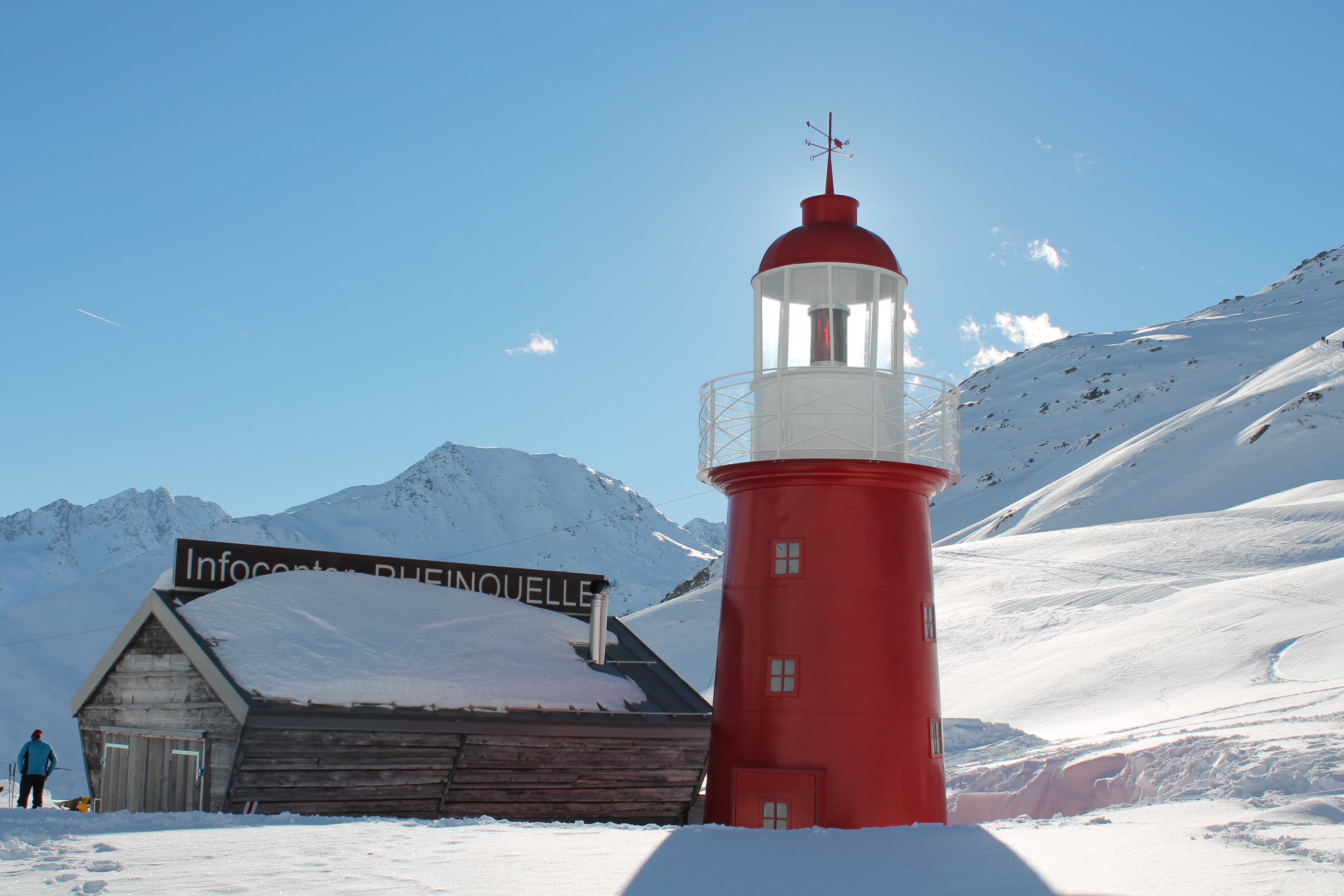 Leuchtturm im Winter