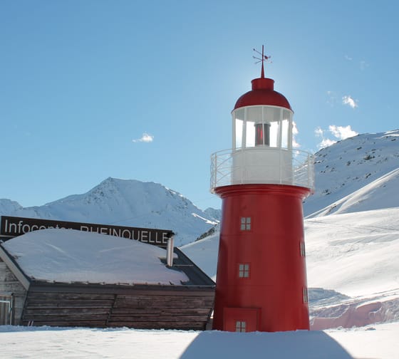 Leuchtturm im Winter