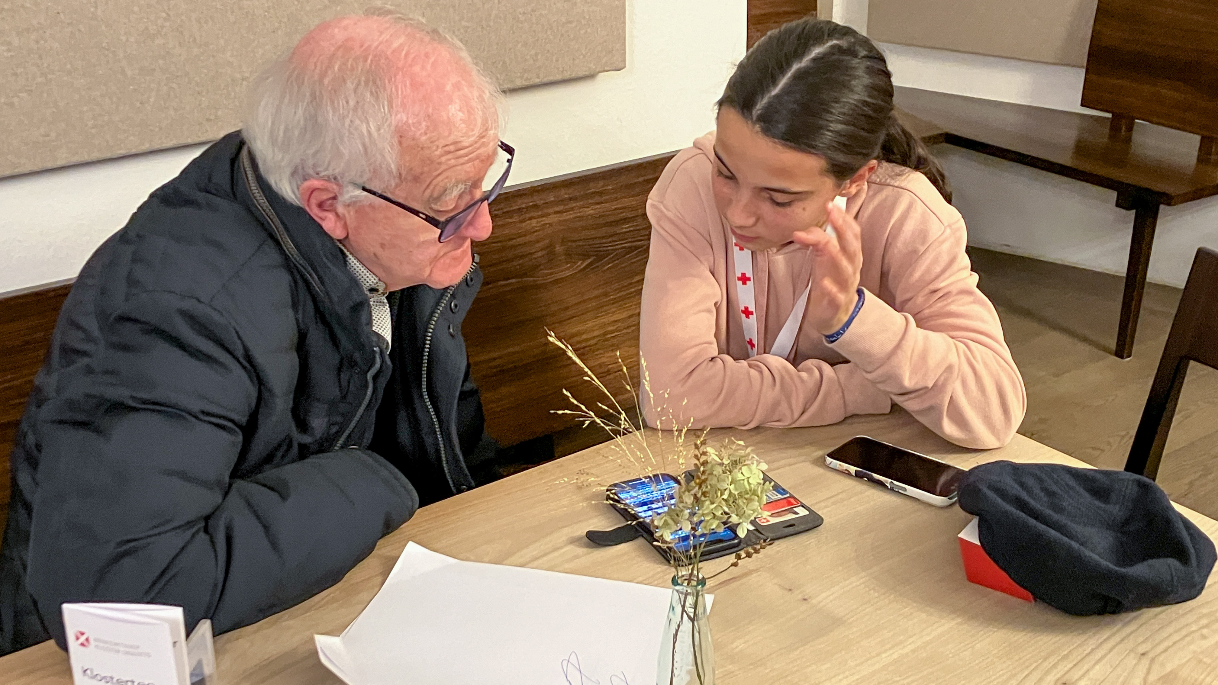 Digital-Café in der Stiva Sogn Placi