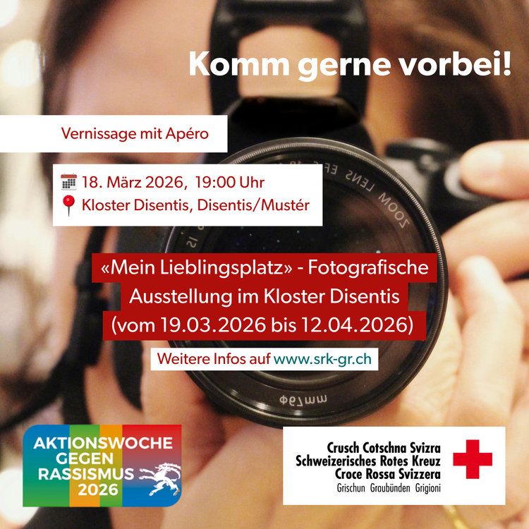 Vernissage «Mein Lieblingsplatz»: Fotografische Ausstellung im Kloster Disentis