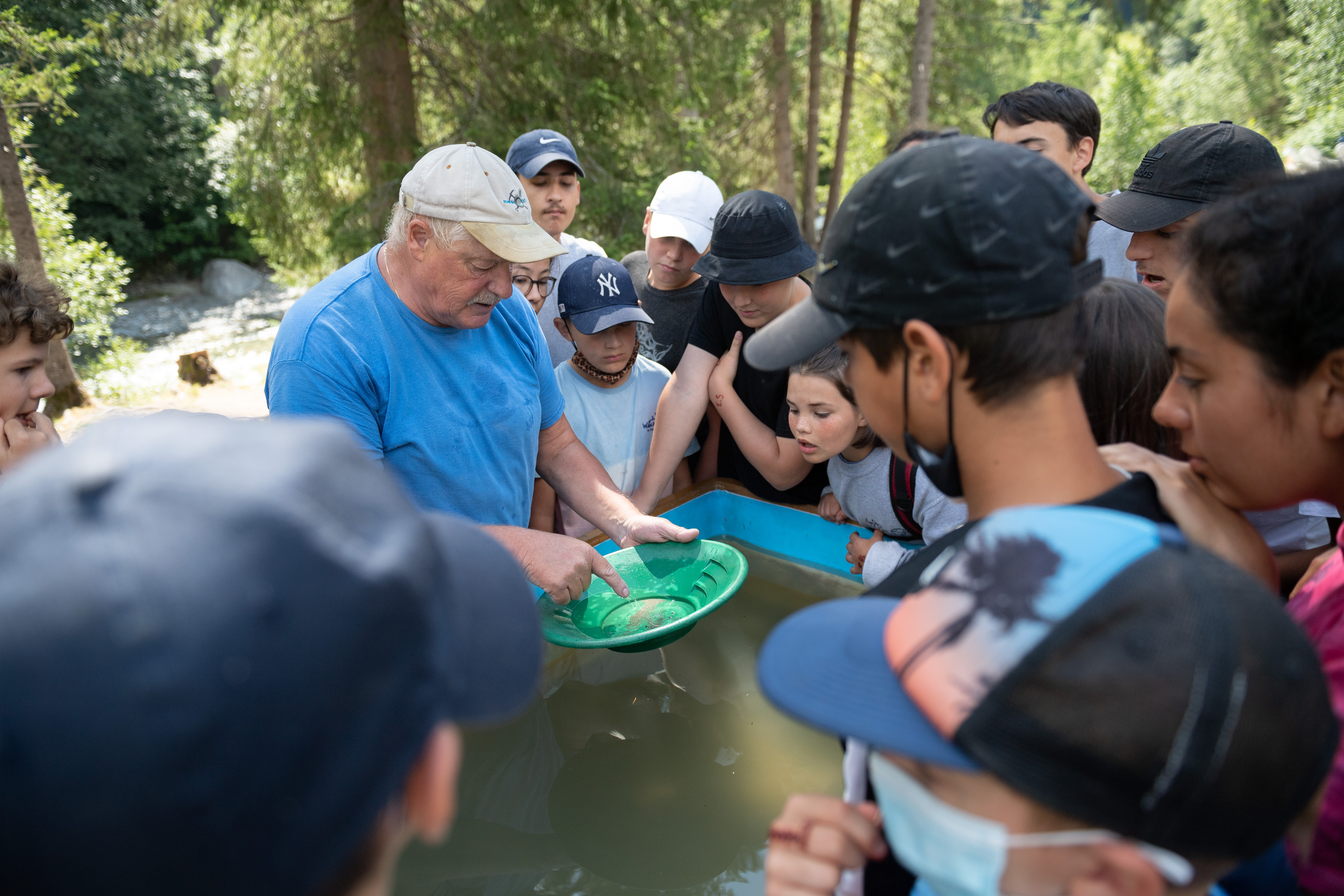 Goldwaschen Gold-Gusti