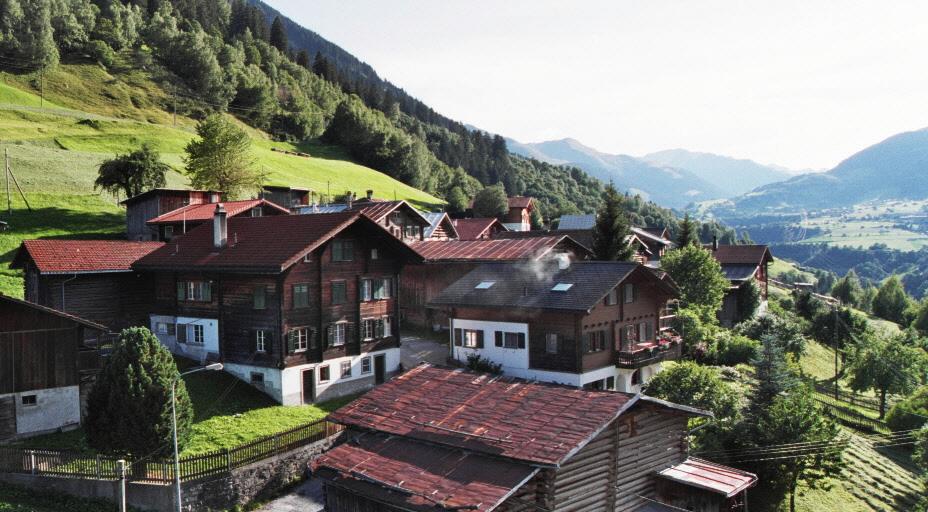 Mit Kinderwagen von Disentis nach Sumvitg