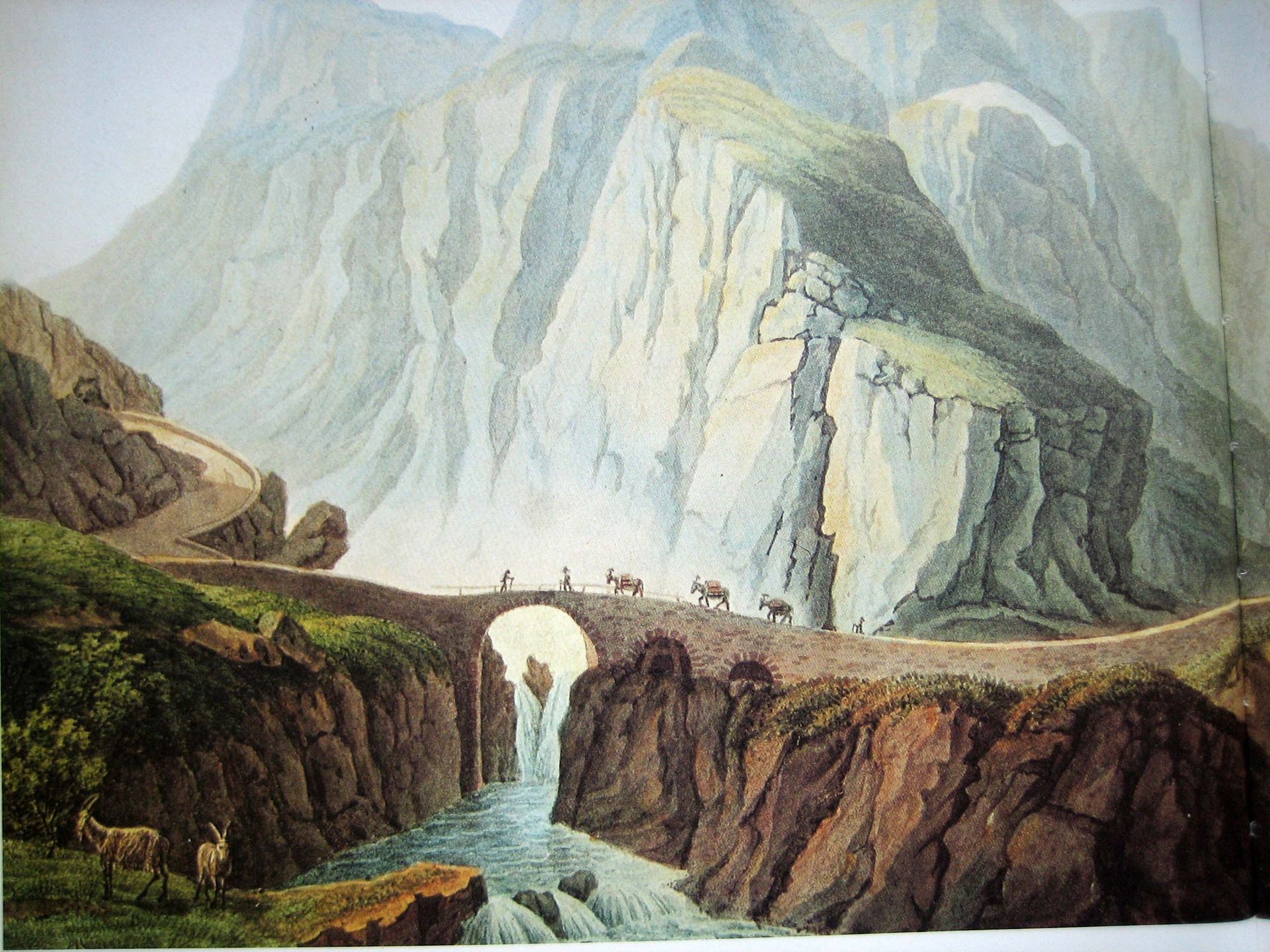 A_Sehenswürdigkeit_ Geschichte Teufelsbrücke Schöllenen_Sommer