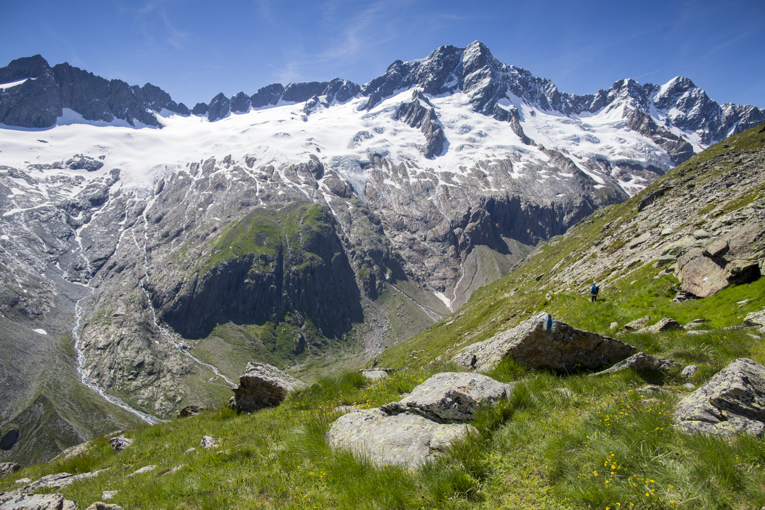 5-hut panoramic route: Stage 5 Voralphütte SAC to Salbithütte SAC