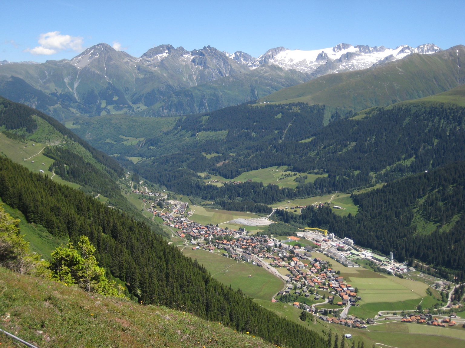 3. Etappe Gotthard Tunnel Trail (Sedrun - Lukmanierpass)
