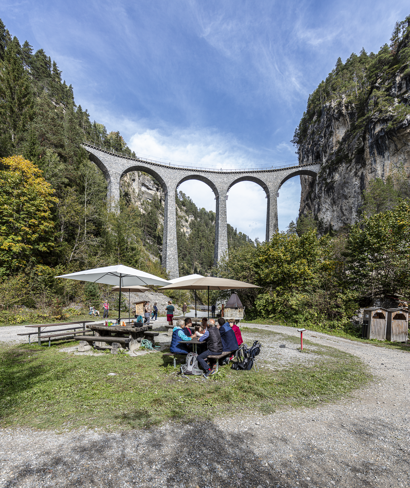 Grillstelle Landwasserviadukt