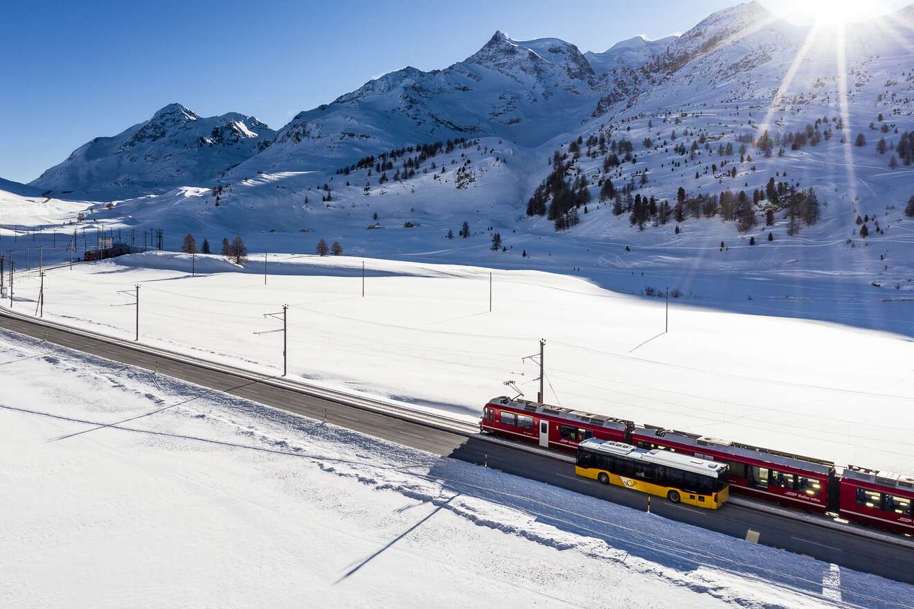 Grosse Graubünden Rundfahrt Winter