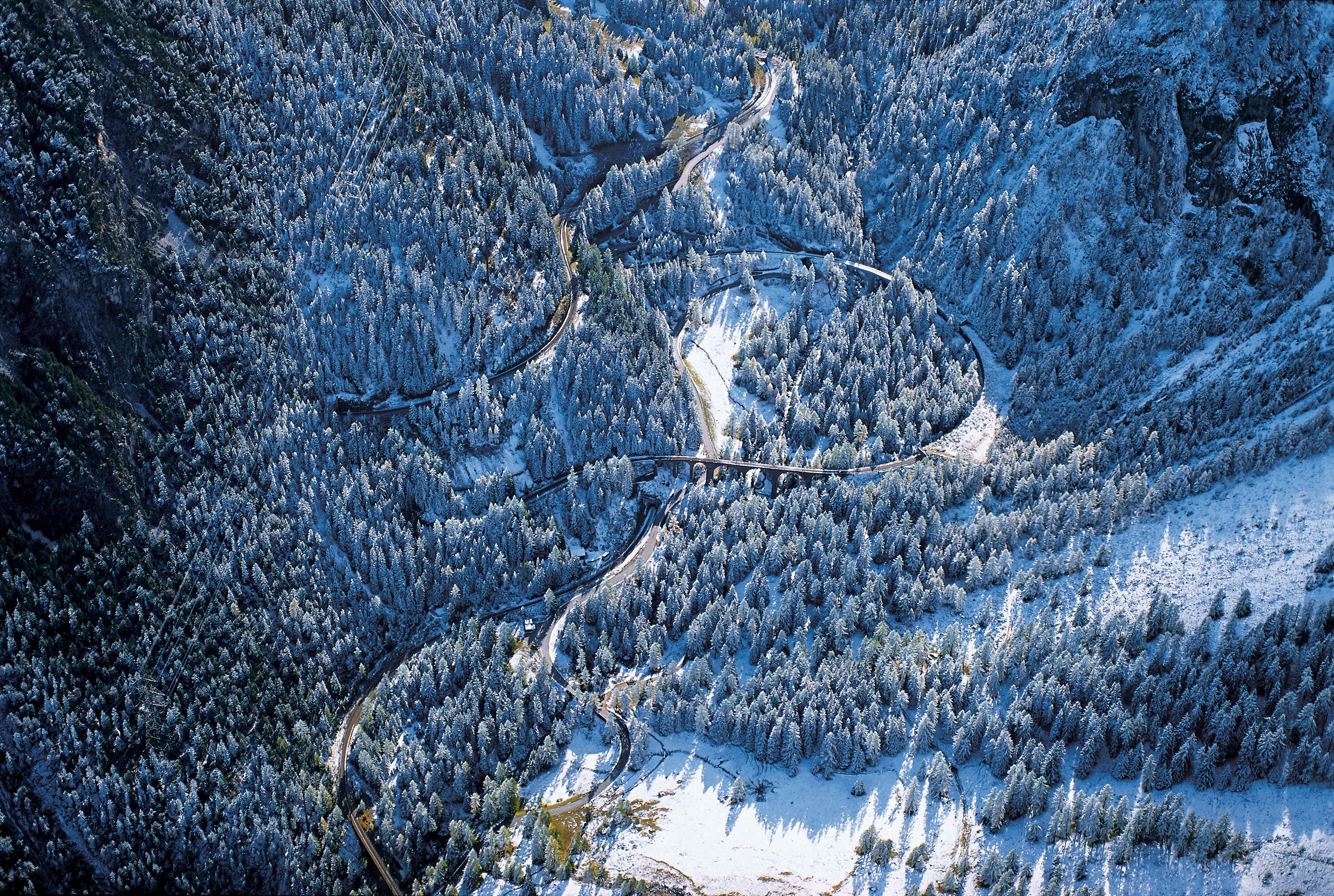 UNESCO Welterbestrecke: Kehren und Kehrtunnels im Albulatal