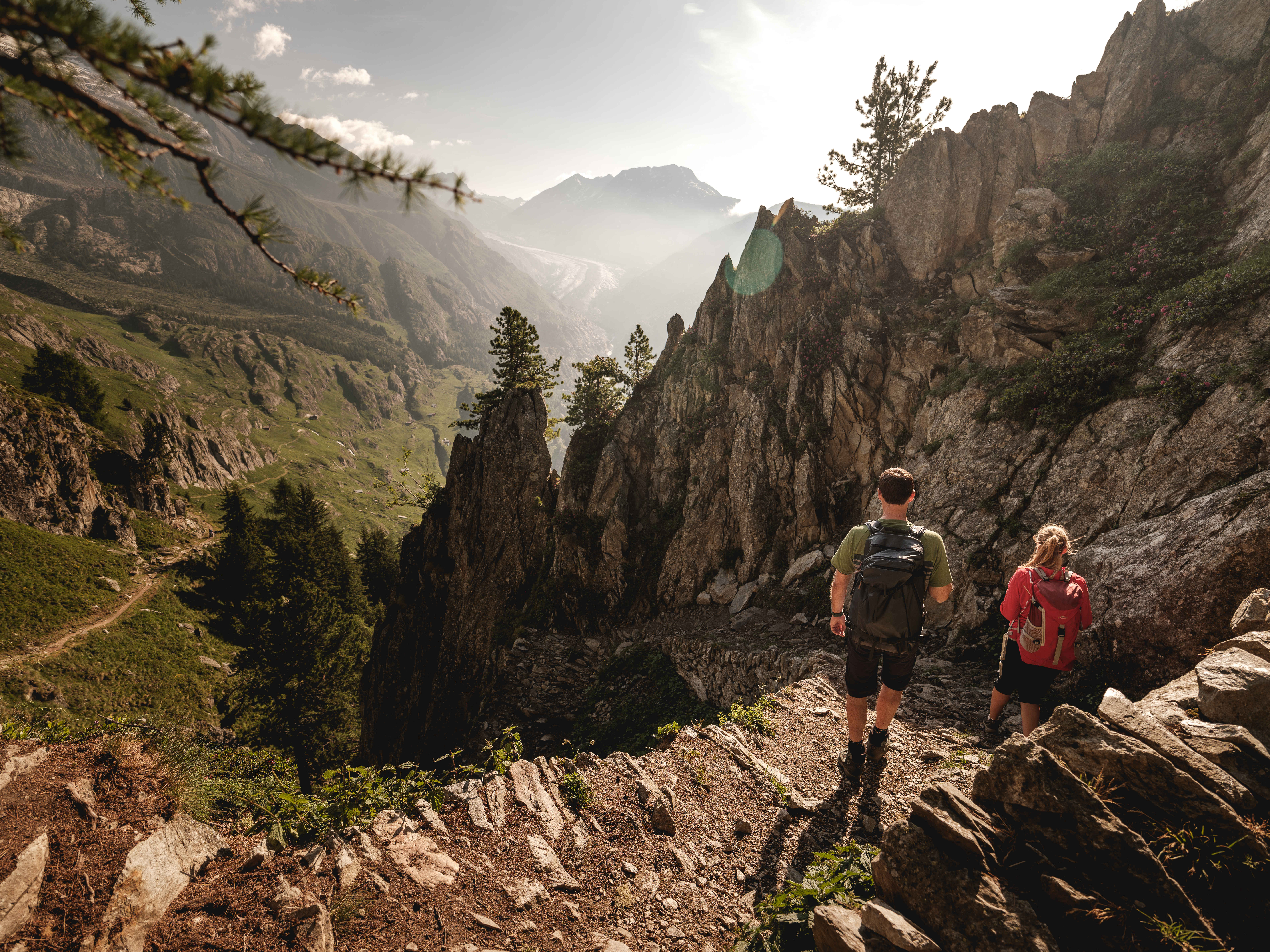 Aletsch panorama trail Lötschberg south ramp Valais Valais