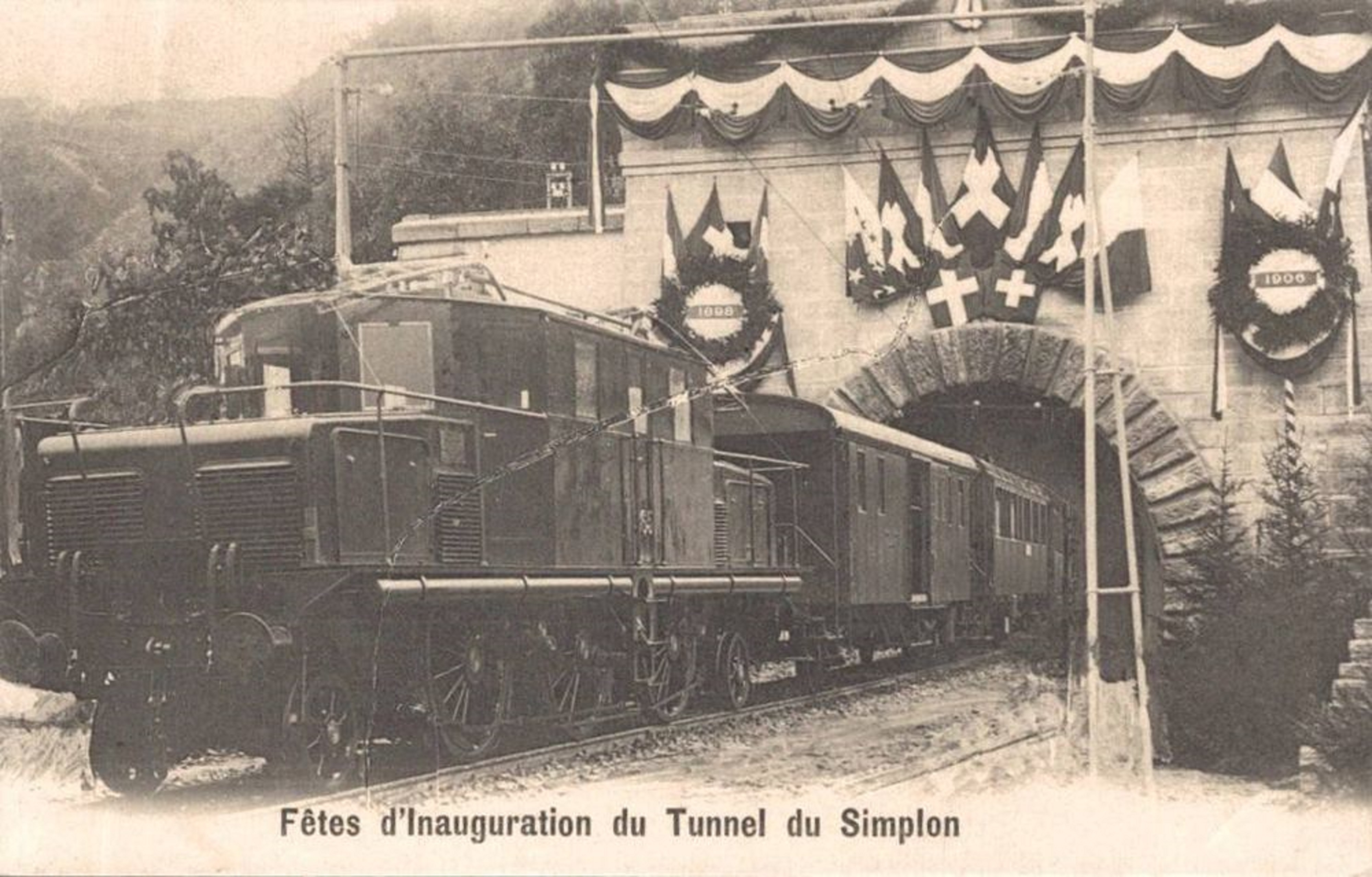 Simplontunnel Eröffnung