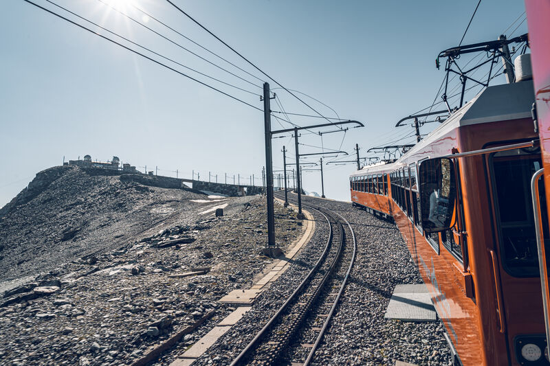 Gornergrat Bahn à la route d'accès au sommet du Gornergrat