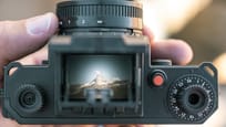 Camera with image of the Matterhorn on the display