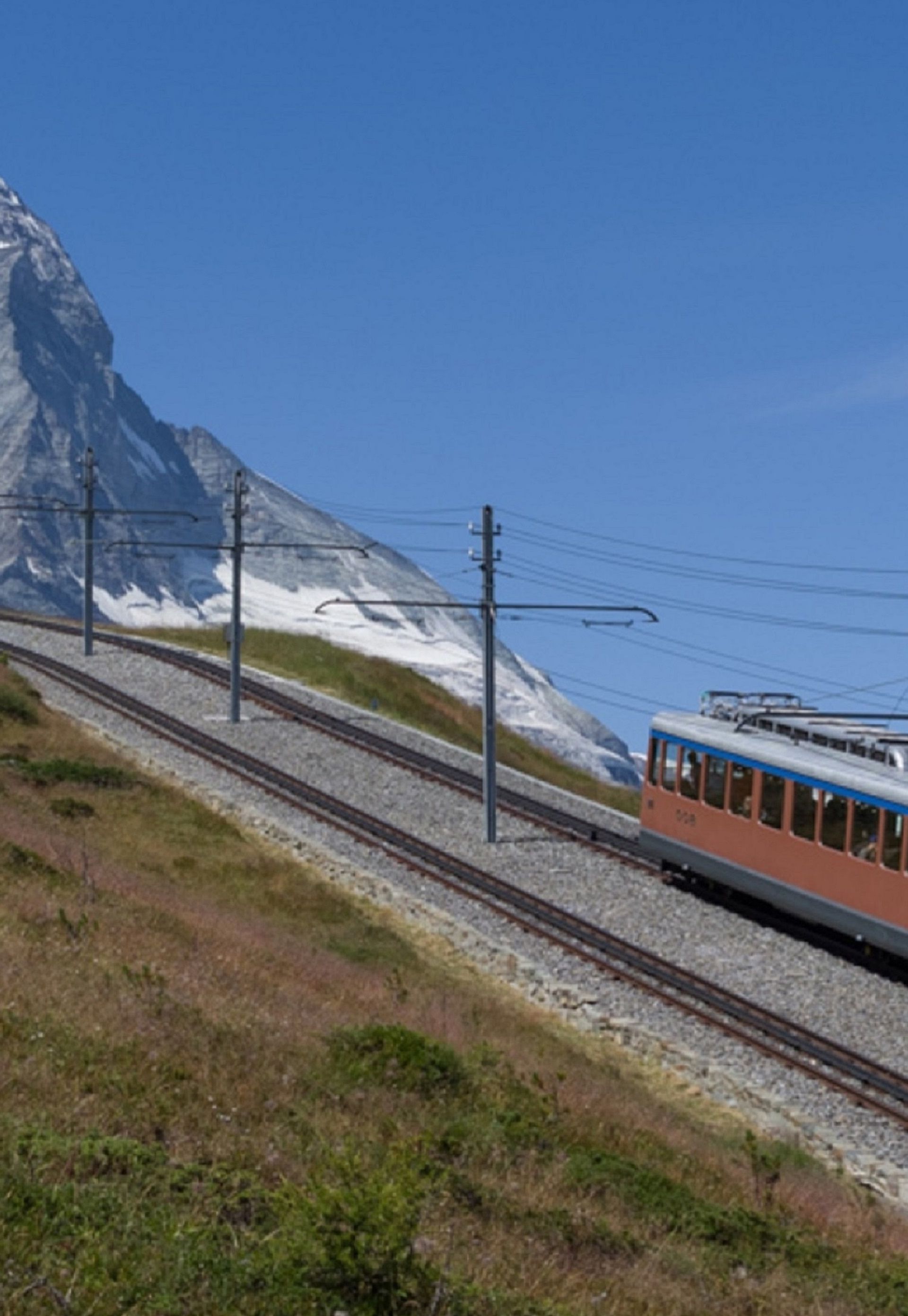 Doppeltriebwagen der Gornergrat Bahn
