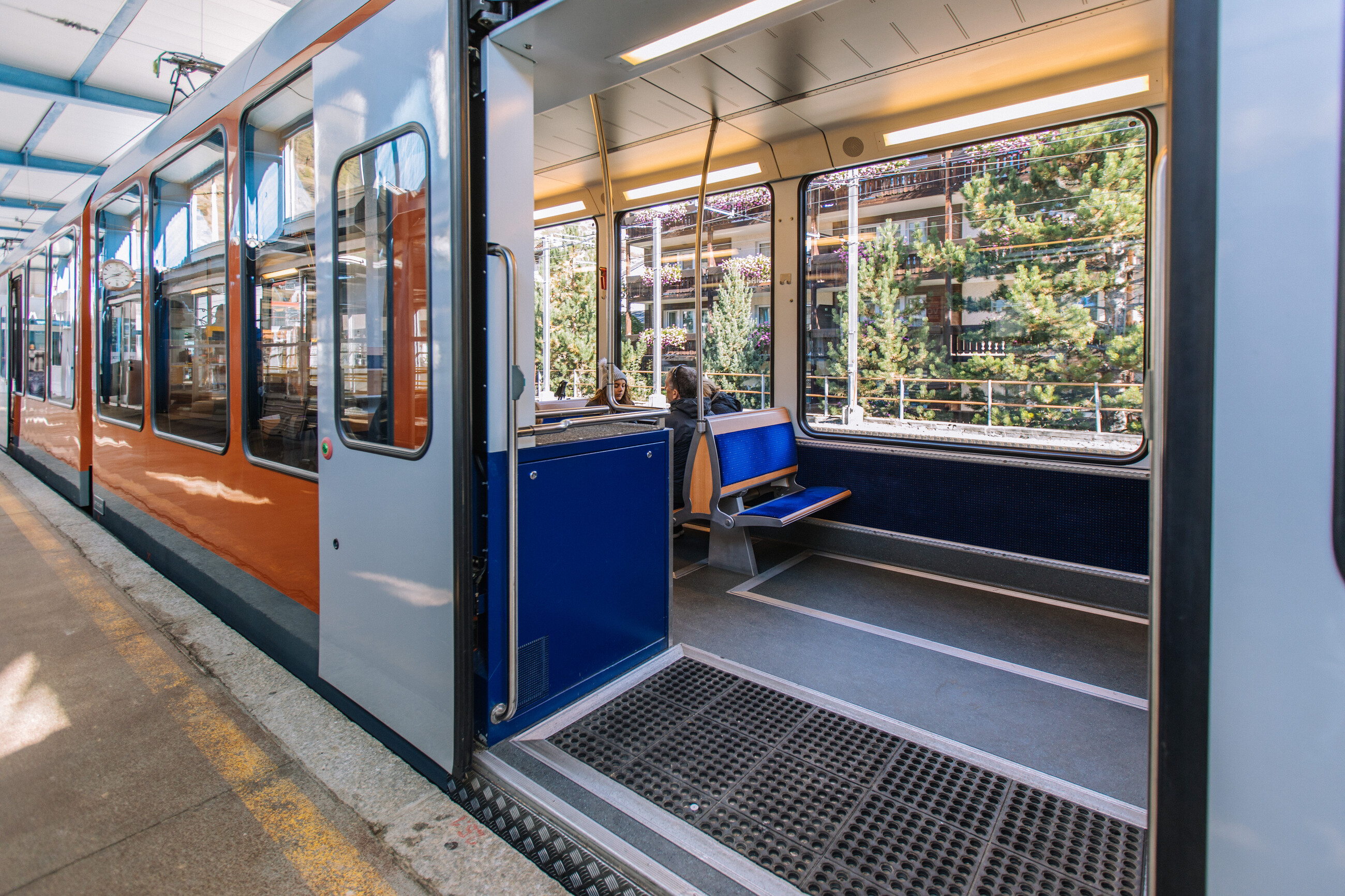 Intérieur du Gornergrat Bahn