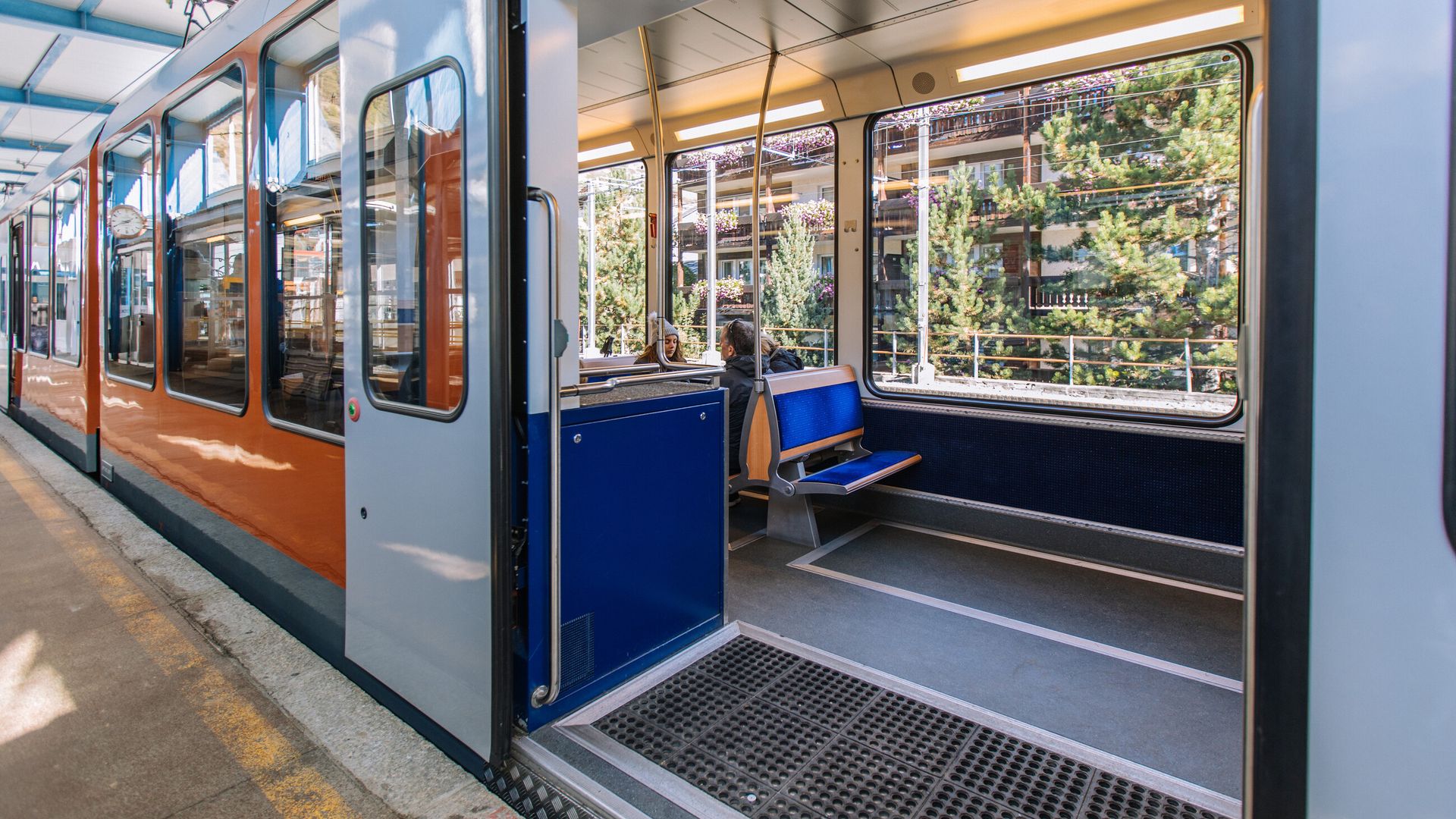 Intérieur du Gornergrat Bahn