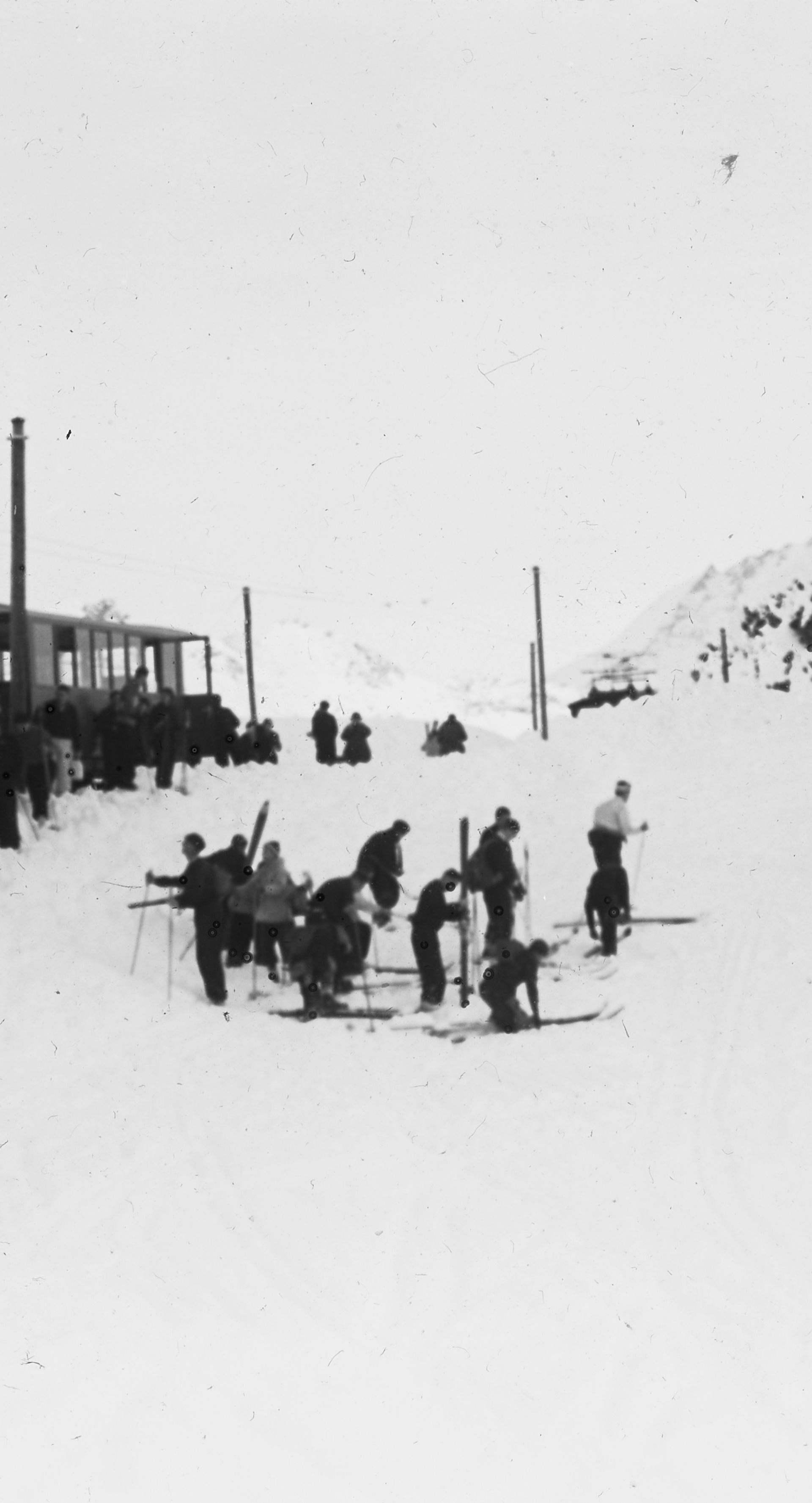 Wintersport nostalgisch Riffelboden