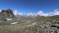 Blick Rotenboden Richtung Riffelsee, Matterhorn