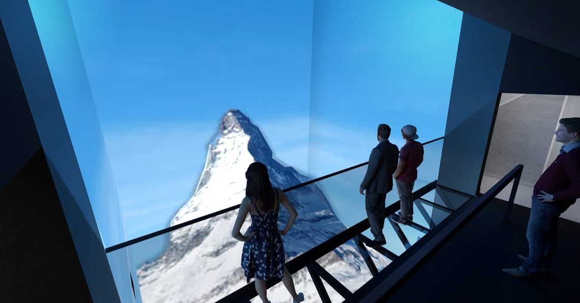 Gornergrat Zoom Four seasons - replica of the Matterhorn
