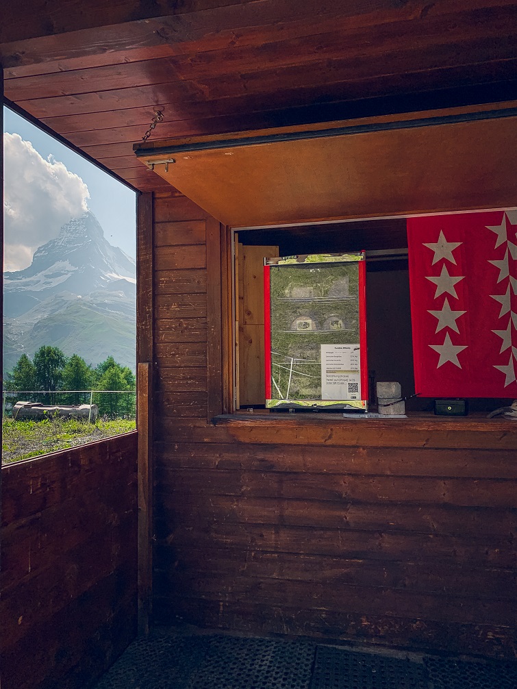 Cheese fridge on the Riffelalp 