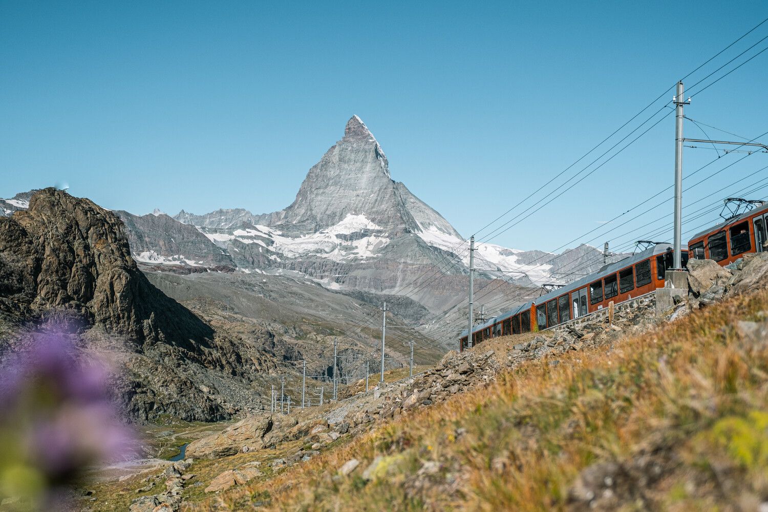 Gornergrat Bahn au Riffelsee en été