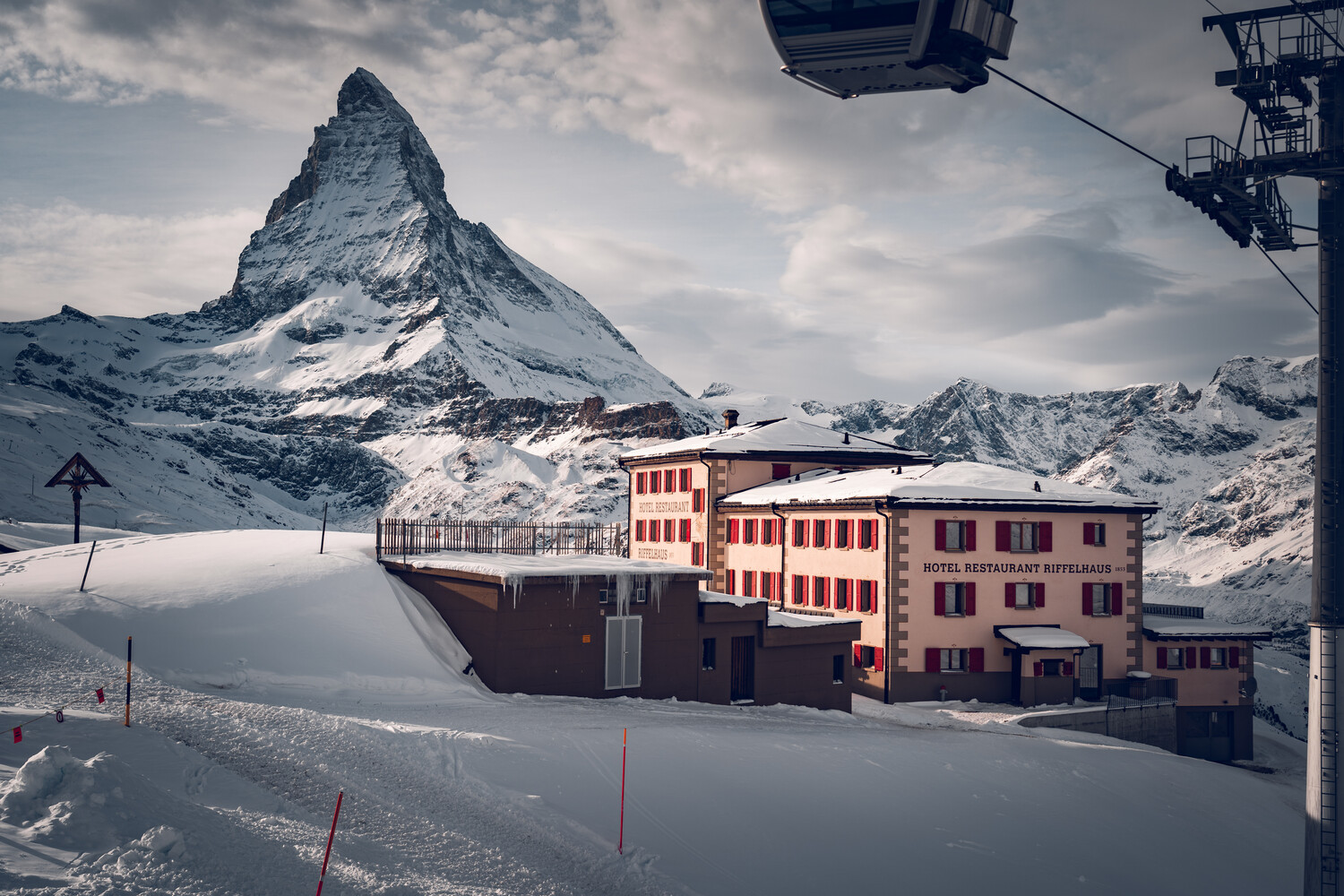 Hotel Restaurant Riffelhaus im Winter