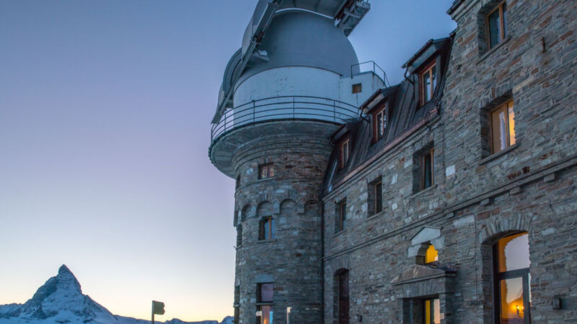 Evening atmosphere, Kulmhotel, Gornergrat, Matterhorn