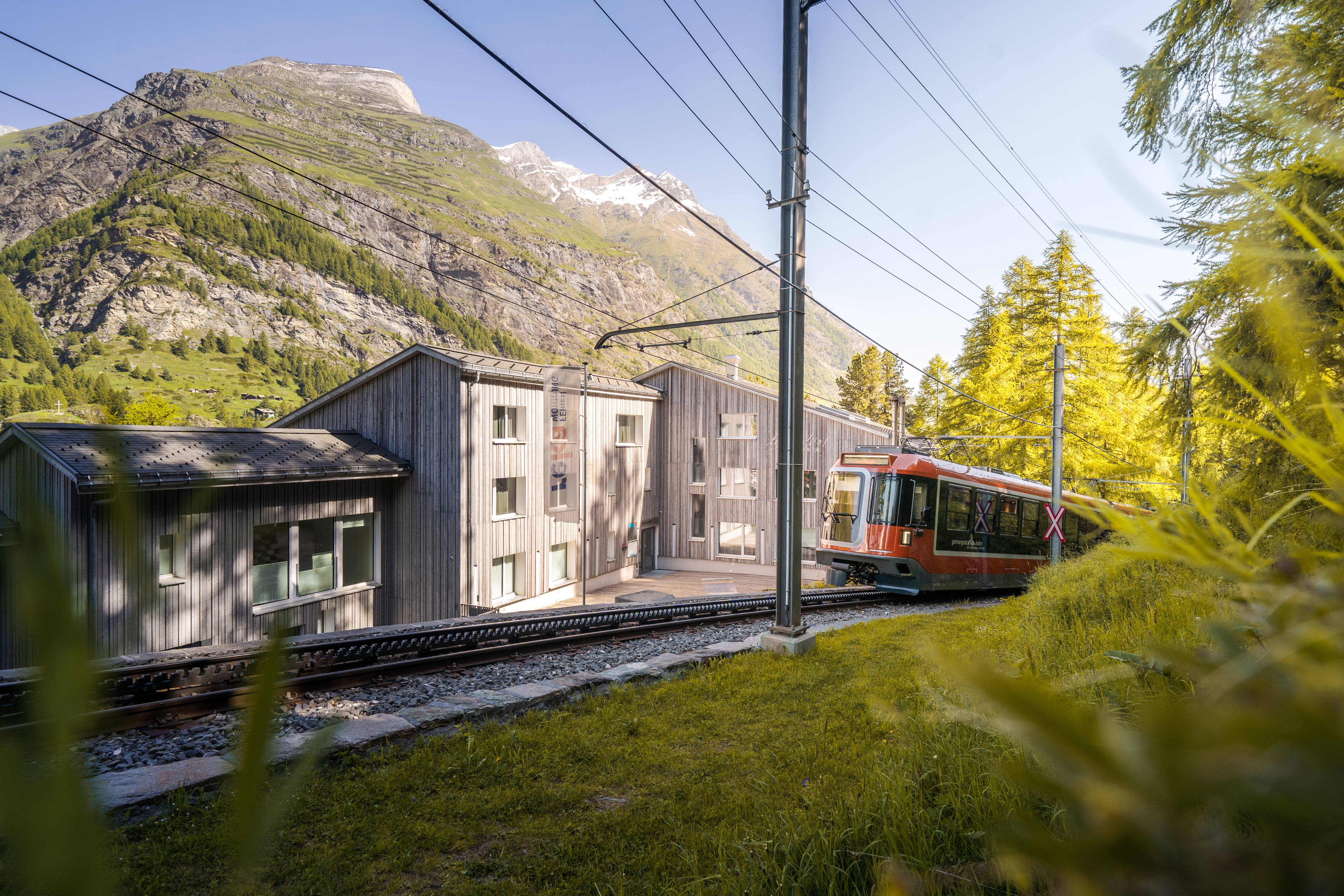 Station Legendär der Gornergrat Bahn in Zermatt