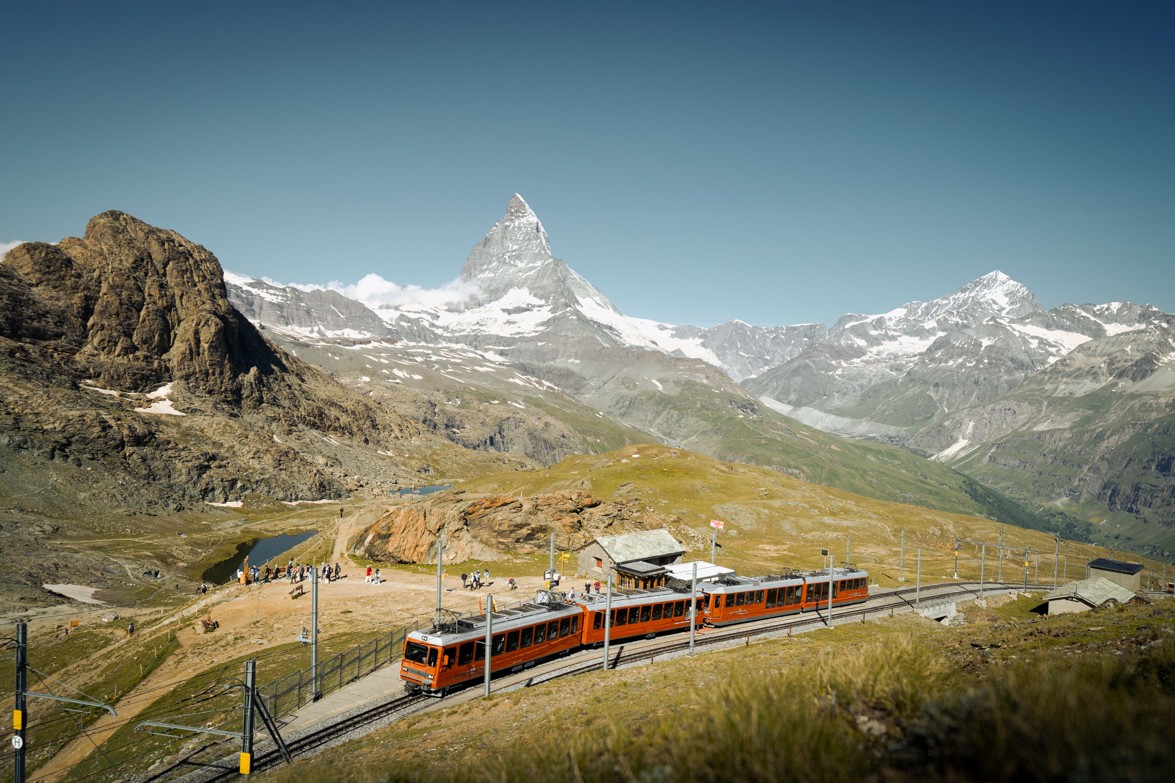 Station Rotenboden der Gornergrat Bahn in Zermatt