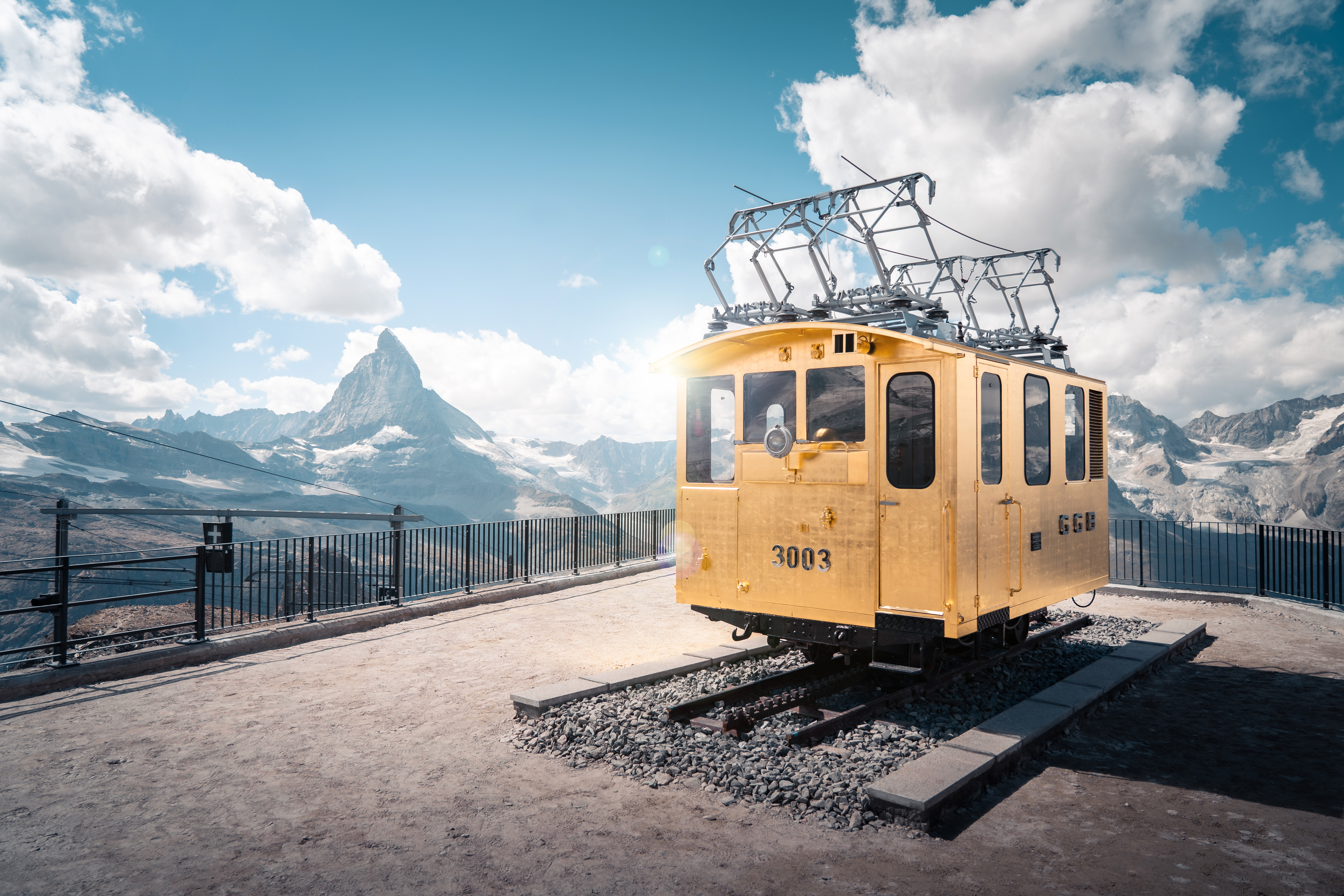 Golden Spot auf dem Gornergrat