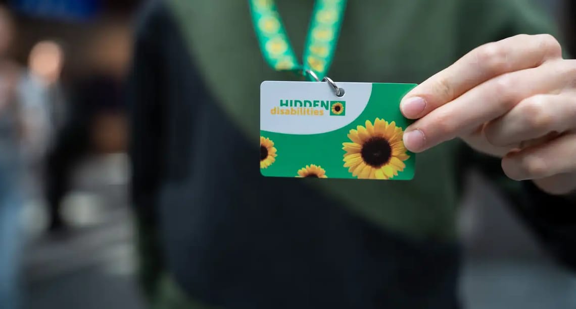 Lanyard Sunflower Lanière Sunflower- handicaps invisibles