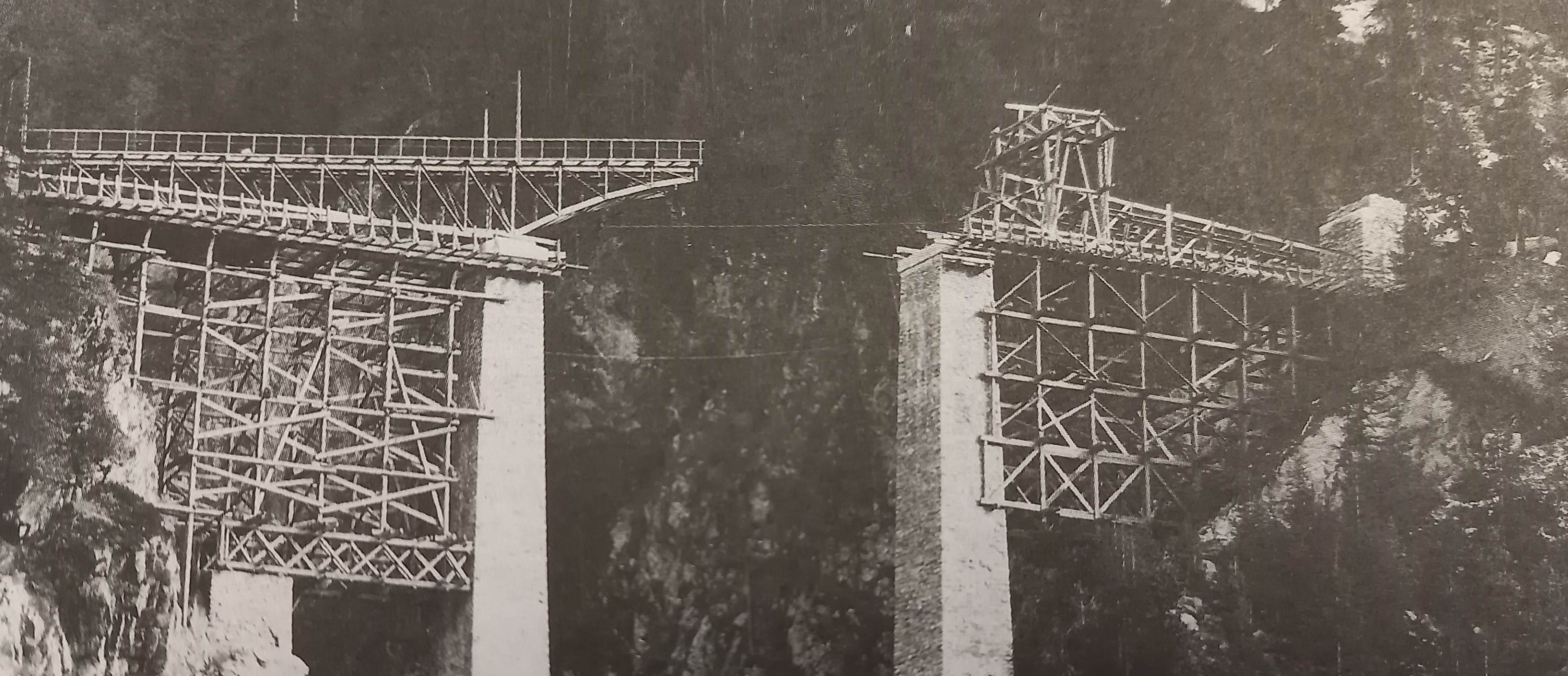 Findelbach bridge under construction