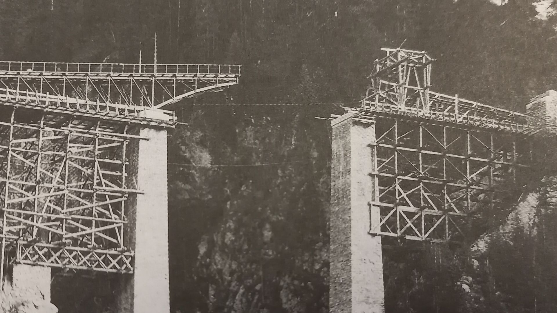 Findelbach bridge under construction