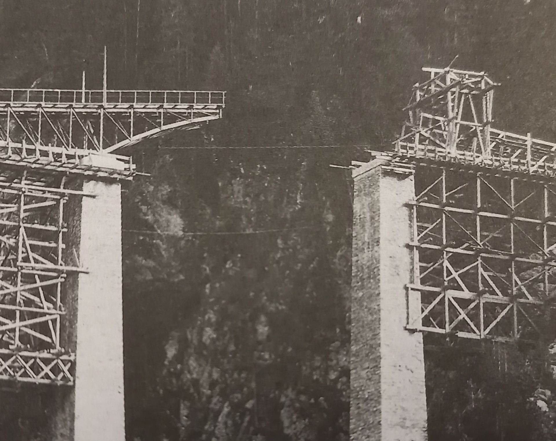 Findelbachbrücke im Bau
