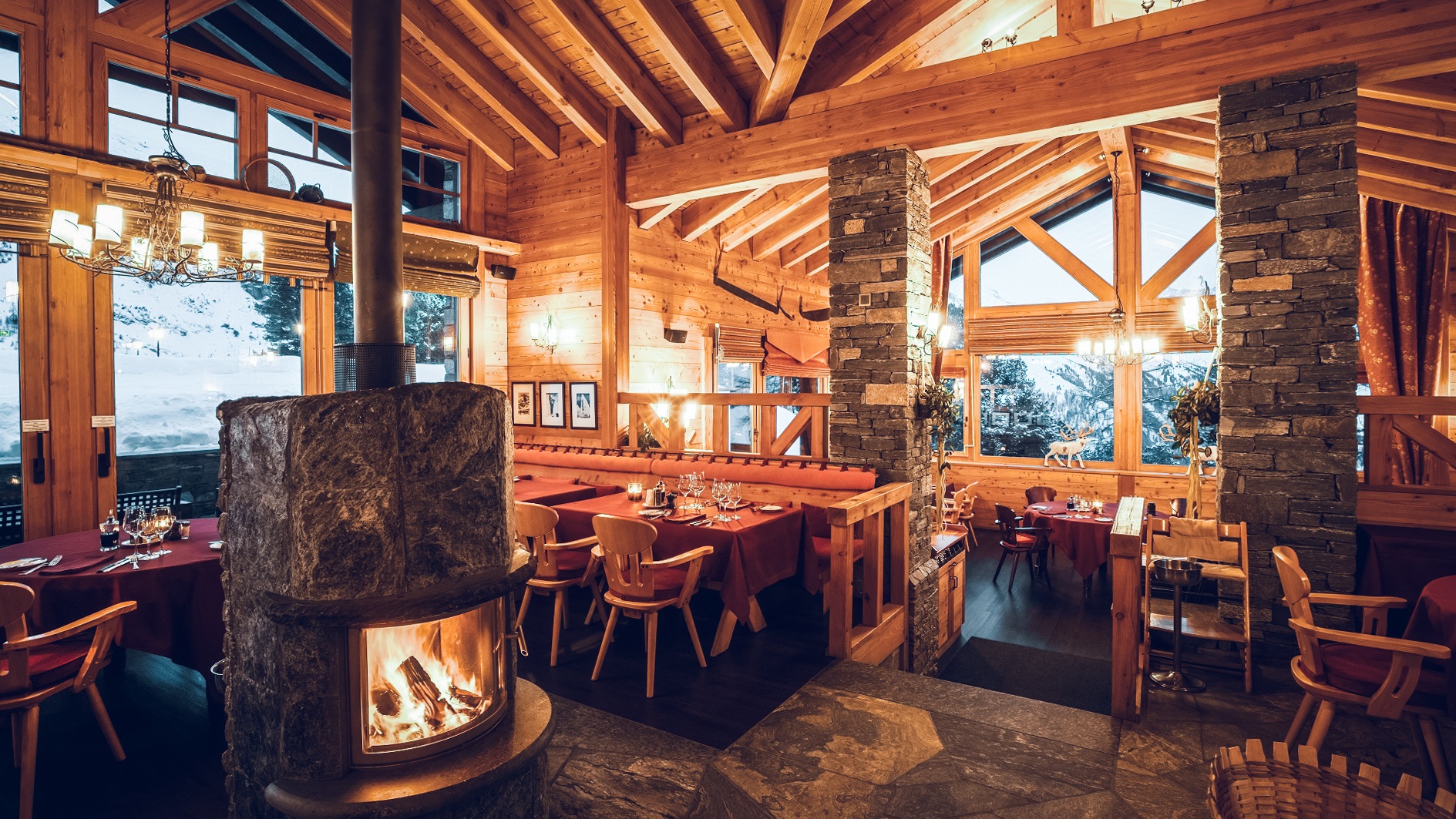 Intérieur du restaurant Al Bosco