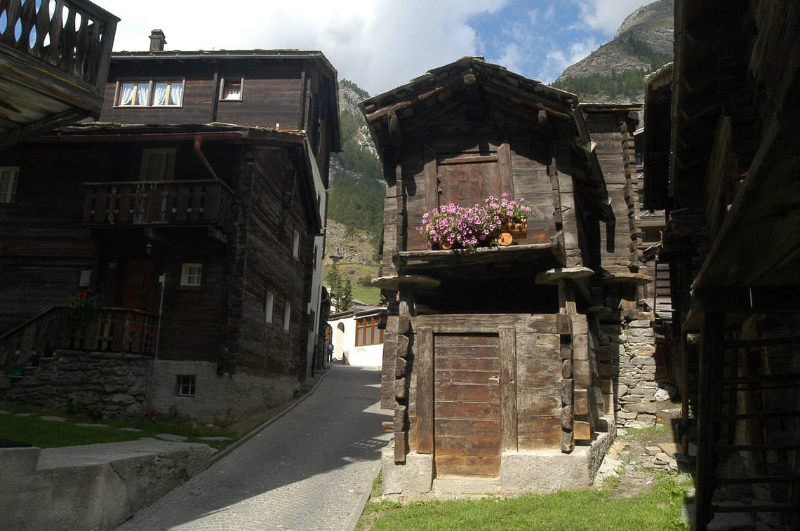Zermatt Village Old part of the village of Zermatt