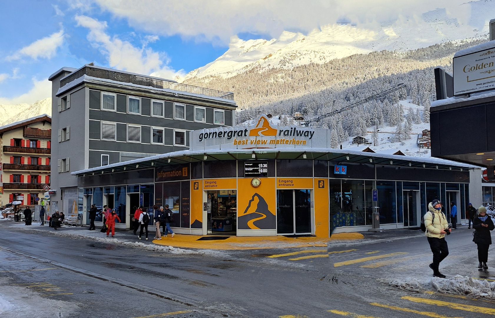 Talstation Gornergrat Bahn Zermatt