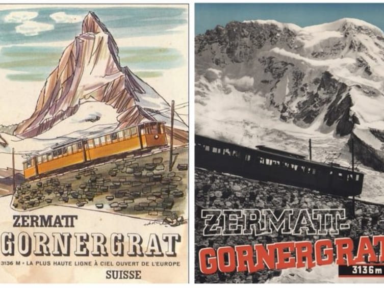 Werbung Zermatt nostalgisch