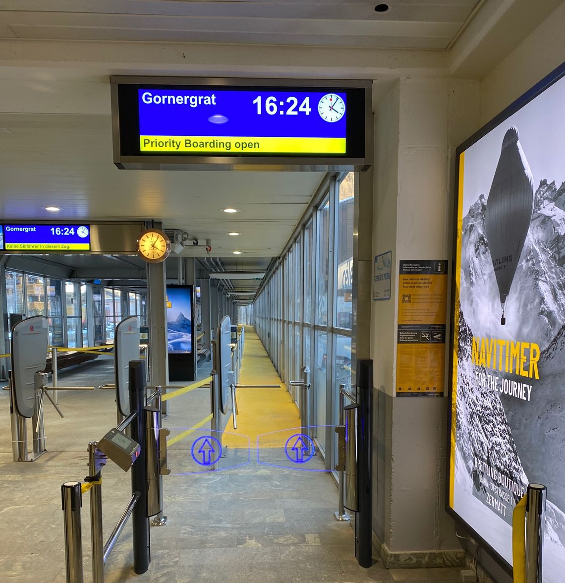 Priority Boarding du Gornergrat Bahn à Zermatt Priority Boarding du Gornergrat Bahn à Zermatt